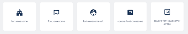 Font Awesome 아이콘 검색 페이지에서 'awesome'으로 검색하면 관련 아이콘이 나와요